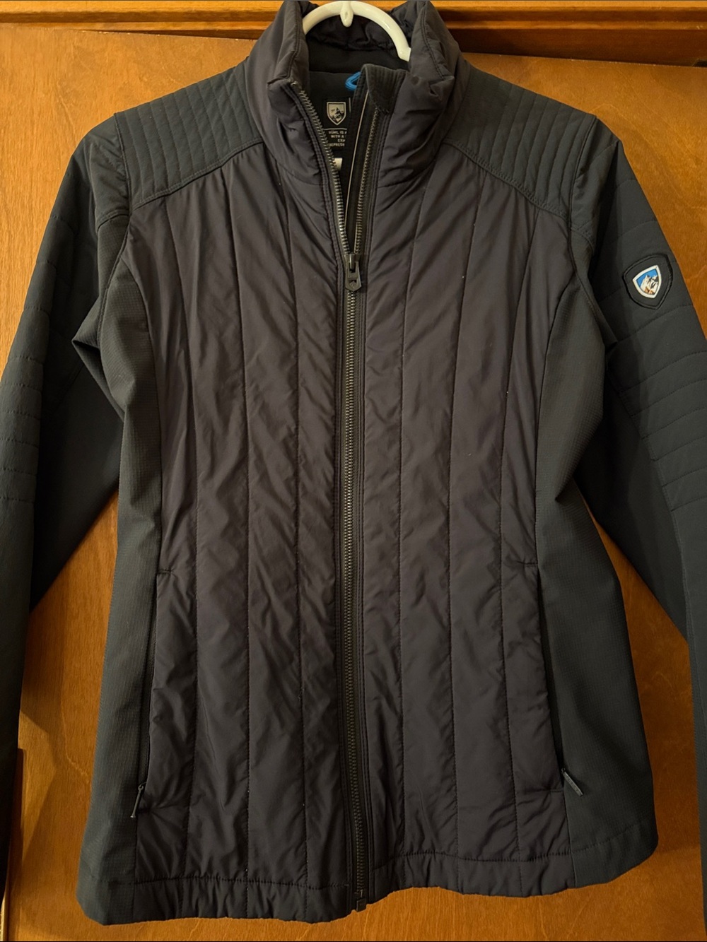 Kuhl Black Quilted Lightweight Jacket, XS, like new